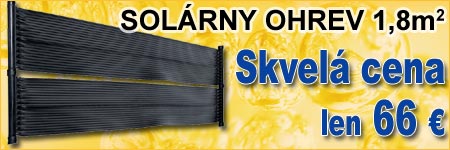 Solárny ohrev 1,8 m2