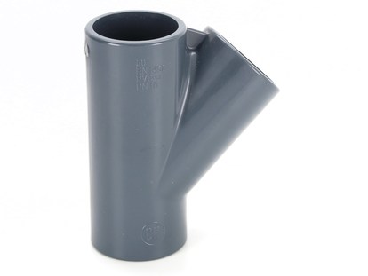 T - kus PVC uhol 45 ° - 50mm