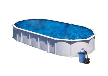 Bazén GRE Fidji 7,3 x 3,75 x 1,32m set bez vzpier + piesková filtrácia 8m3/h
