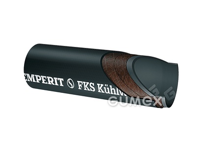 Hadica na horúcu vodu FKS-R, 38/46mm, 4bar, SBR, -35°C/+100°C, čierna