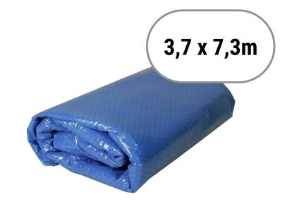 Solárna plachta modrá na bazén 3,7 x 7,3m