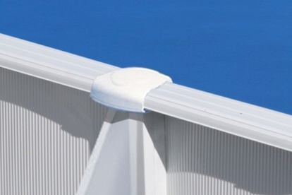 GRE Náhradný kryt bočného stĺpika bazéna 120cm - diel EM rovný - biely