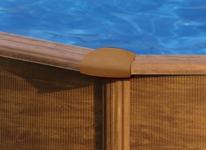GRE Náhradný horný kryt stĺpika bazéna 132cm hnedý - diel TPL + TP