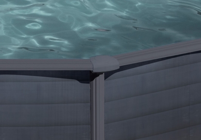 GRE Náhradný horný kryt stĺpika bazéna 132cm Graphite - diel TPL + TP