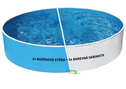 Bazén AZURO BLUE / WHITE 3,6 x 0,9 m bez príslušenstva