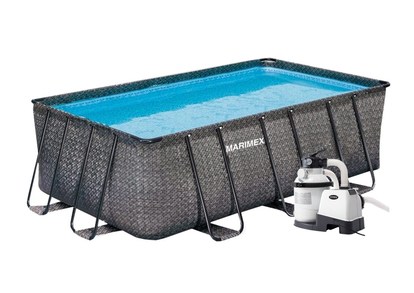 Bazén Florida Premium 2,15 x 4,00 x 1,22 m - dekor RATTAN piesková filtrácia 4m3 / hod