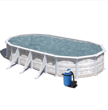 Bazén GRE Nordic 7,3 x 3,75 x 1,32 m set + piesková filtrácia 8m3/h