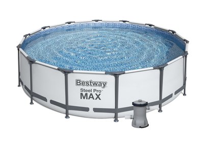 Bazén Bestway s konštrukciou 4,27 x 1,07m svetlo šedý set