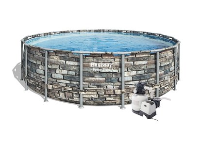 Bazén Bestway Stone s konštrukciou 5,49 x 1,32 m set s pieskovou filtráciou 6m3 / hod