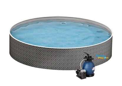 Bazén AZURO RATTAN 3,6 x 1,2 m + piesková filtrácia 4,5m3 / h