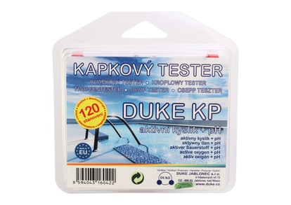 Kvapkový tester DUKE KP na aktívny kyslík a pH