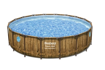 Bazén Bestway Wood Swim Vista s konštrukciou 5,49 x 1,22 m set