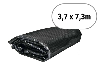 BAZAR - Solárna plachta čierna na bazén 3,7 x 7,3m - poškodená