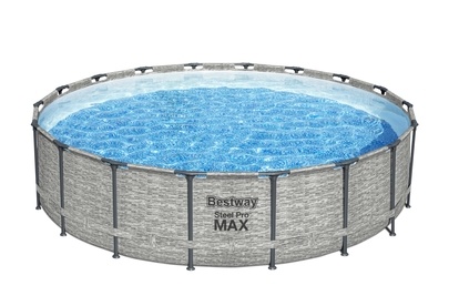 Bazén Bestway s konštrukciou 5,49 x 1,22 m motív kameň set + piesková filtrácia 5,6 m3/hod