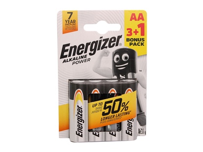 Energizer Alkaline Power AA 3+1 zadarmo