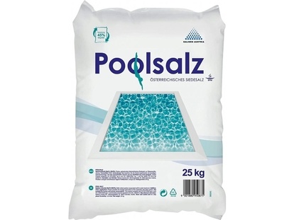POOLSALZ - Bazénová soľ na výrobu chlóru elektrolýzou certifikovaná BPR 528/2012 25kg