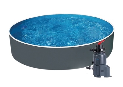 Bazén Splash Graphit 3,0 x 0,9m + piesková filtrácia 2m3/hod