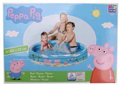 Happy people Detský bazénik Peppa Pig, 3 prstence