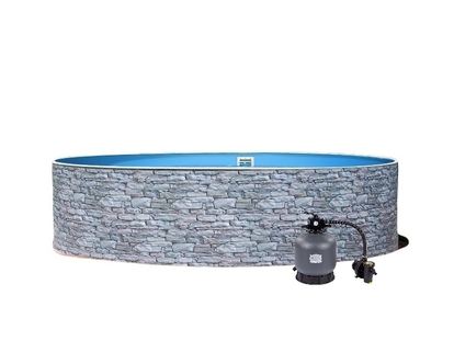 Bazén AZURO STONE 4,6 x 1,2m + piesková filtrácia 6m3/hod