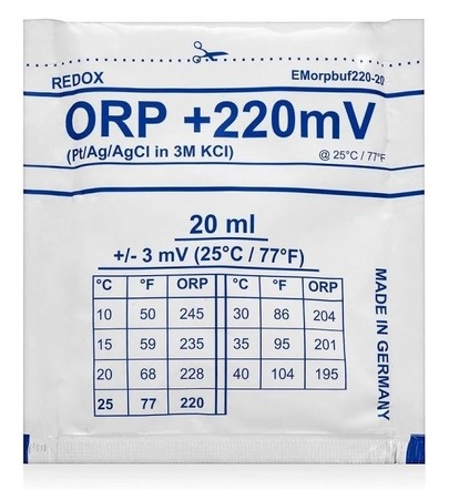 Kalibračný roztok pufor pre ORP (Redox) +220mV, 20ml
