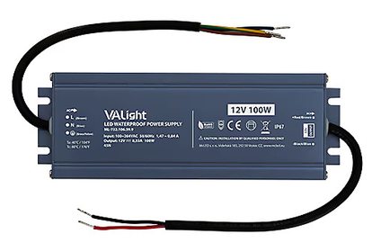 Napájací zdroj VA Light 100 W, DC 12 V/8,33 A