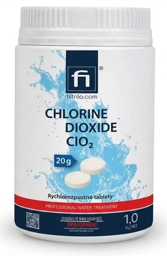 CLO PLUS TAB, 20g tablety oxidu chloričitého 1kg