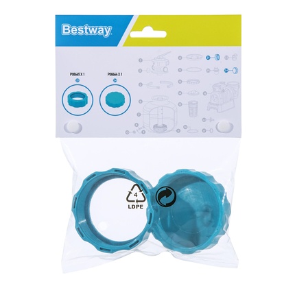 Bestway 19201 Sada prevlečnej matice a zaslepujúcej zátky pre pieskové filtrácie Bestway - tyrkysová
